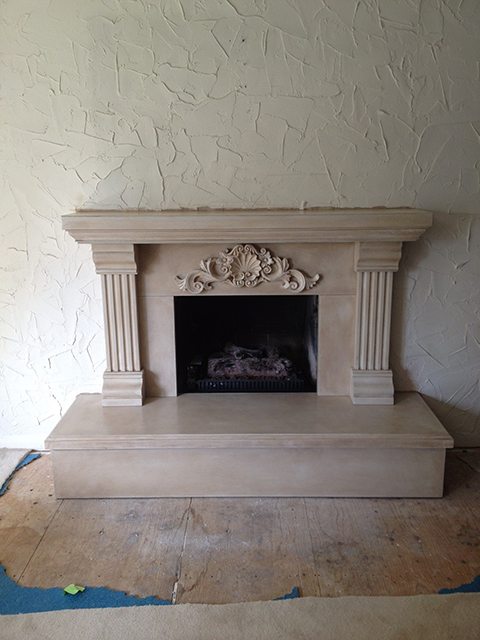 Arnie Fireplace after
